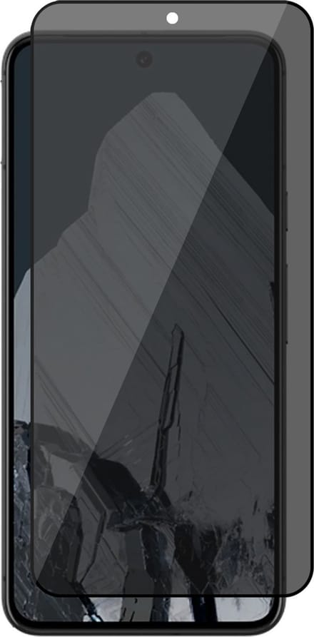 Privacy Screenprotector geschikt voor Google Pixel 8 Pro - Volledig Dekkend Glas Screen Protector