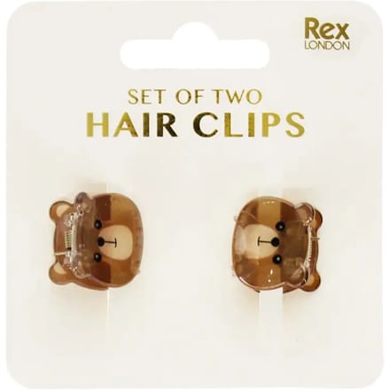 Mini haarspeldje voor meisjes Rex London Bears (x2)
