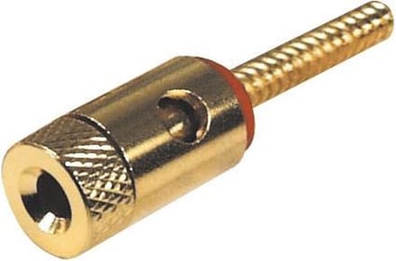 Speaker Binding Post terminal plug - rood / verguld