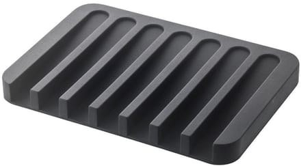 Yamazaki Flow Zeepbakje silicone - Zwart