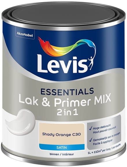 Levis - Essentials Lak & Primer Mix - Shady Orange C30 - Mengverf - 1 L