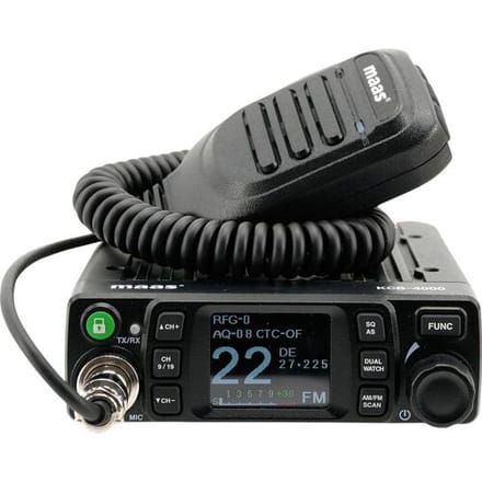 Maas® KCB-4000 - AM/FM - CB radio - 12/24 Volt - 27 MHz - VOX