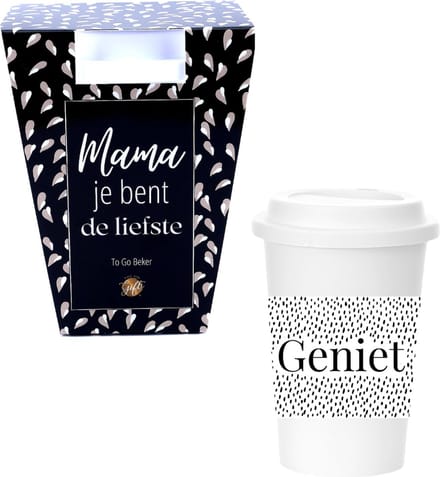 The Big Gifts - herbruikbare To-Go beker - Mama, je bent de liefste
