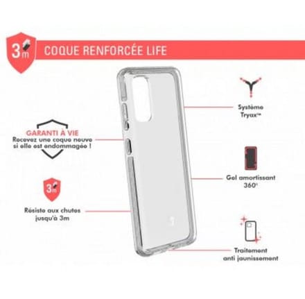 Force Case, Hoesje geschikt voor Samsung Galaxy S20 - LIFE Versterkt, Transparant
