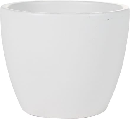 Ter Steege Bloempot - wit - glans - Scandinavisch - 13 x 11 cm - plantenpot
