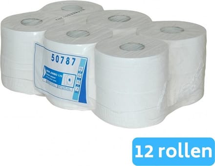 Euro Products | Mini Jumbo toiletpapier | Cellulose 2-laags | 12 x 150 meter