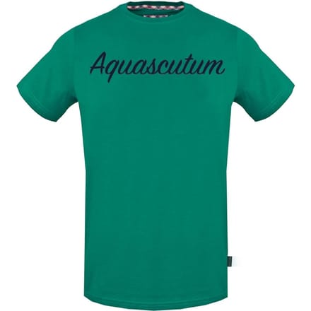 Aquascutum Signature-logo groen T-shirt