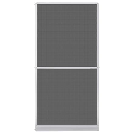 vidaXL - Scharnierend - Insectenscreen - Wit - en - Zwart - 120 - x - 240 - cm