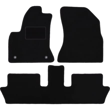 Zwarte veloursmatten voor: Citroen C4 Grand Picasso minivan (2006-2013)