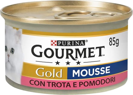Mousse voor katten met forel en tomaten - 24 blikjes à 85 g