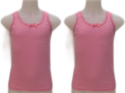 meisjes Hemdje 2-stuks roze 140/146