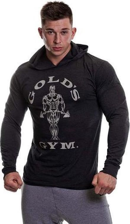Muscle Joe Long Sleeve T-Shirt - Black Marl - M