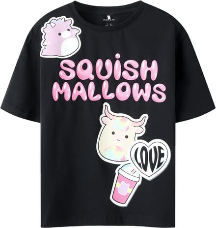 NAME IT - NKFMOSA SQUISH NREG SS TOP BOX BFU - Meisjes - T-shirts