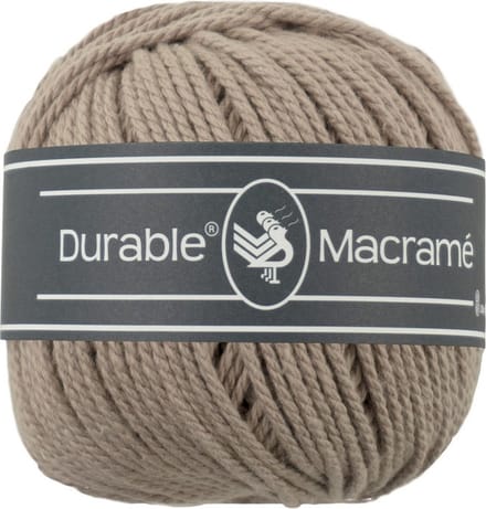 Durable Macramé - 340 taupe - Katoen Garen