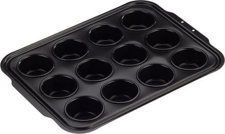 Bakvorm voor 12 Muffins van Plaatstaal met Antiaanbaklaag