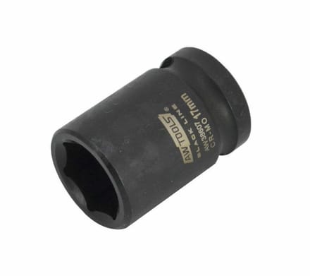 Awtools Black Line Serie - Udarowy Dopsleutel - 1/2" 30mm - Korte - Zeskant