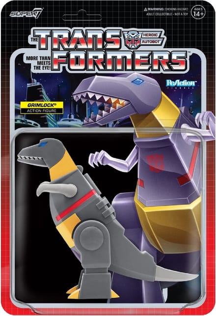 Super7 Transformers ReAction Grimlock Dino - 10 cm - Actiefiguur - Retro