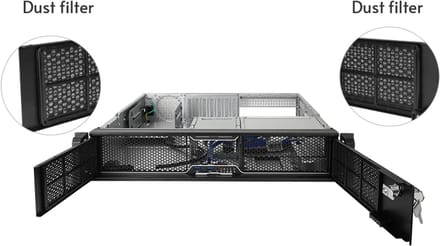 Chieftec UNC-209S-B-OP computerbehuizing Rack Zwart