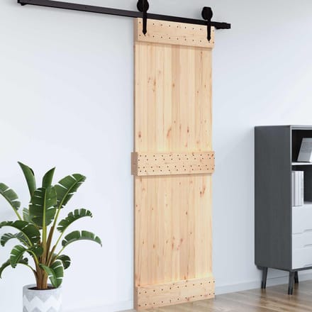 vidaXL - Vlakke - deur - NARVIK - 85x210cm - Massief - Pine - Hout - (Onbehandeld)