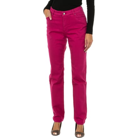 Lange stretch denim damesbroek 6Y5J18-5D3IZ