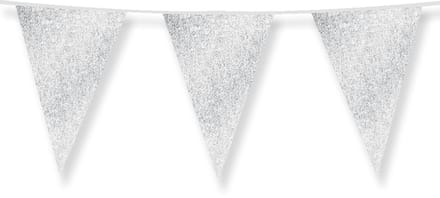 Glitter flags 20 x 30cm - Silver