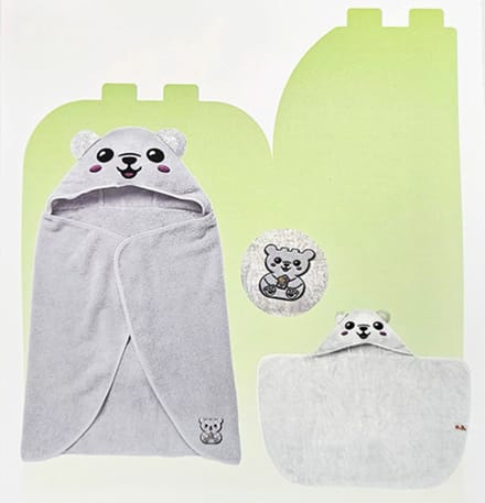 Duplo - Handdoek - Met - Capuchon - Unisex - Wit - Vanaf 1.5 jaar