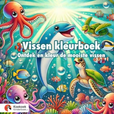 Vissen Kleurboek Voor Kinderen - Koekoek Kinderboek