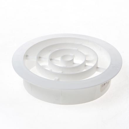 Nedco Ventilatierooster kunststof wit rond 10cm 514100 (Prijs per stuk)