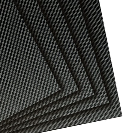 Lichtgewicht Koolstofvezel Plaat 200x300mm 1.5mm Dik Matte Twill Structuur
