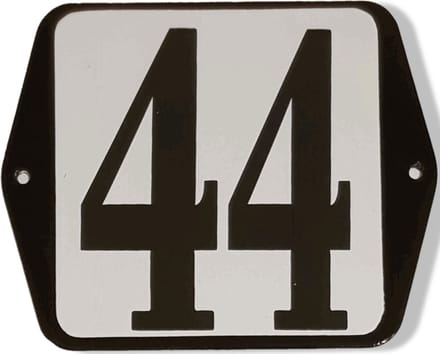 Huisnummer standaard nummer 44