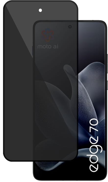 TechNow Privé Screenprotector geschikt voor Motorola Edge 70 Screenprotector - Privacy Beschermglas - Rounded - Privacy Proteqt+