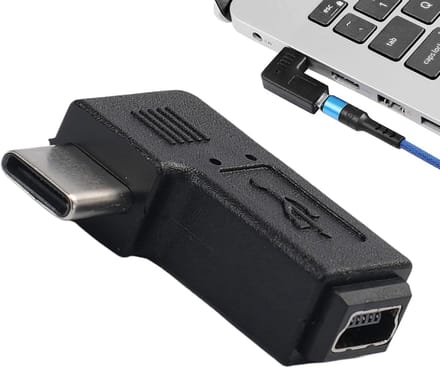 USB Adapter Hoek - Converter Connector - Data Overdracht - 90 Graden Ontwerp - Compact Formaat - Zwart