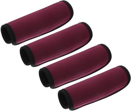 Barbell Pads - Gewichtsstang Bescherming - Krachttraining Thuis - Zweetabsorberend & Antislip - 4 Stuks - Donkerrood