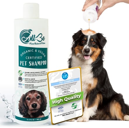 AllBe Hondenshampoo & Kattenshampoo - Alle Vachttypes- Vegan- 3X400ml