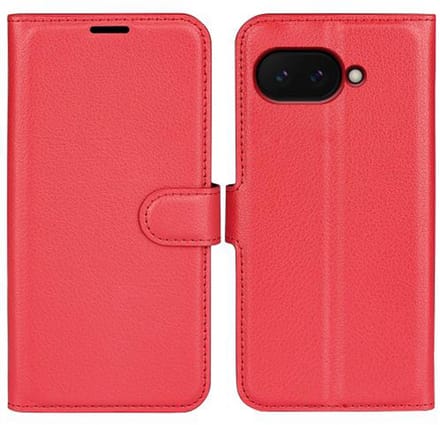 MobyDefend Hoesje - Geschikt voor Google Pixel 9a - Kunstleren Wallet Book Case (Sluiting Voorkant) - Rood