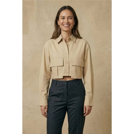 Korte Button-Up Shirt met Pocket