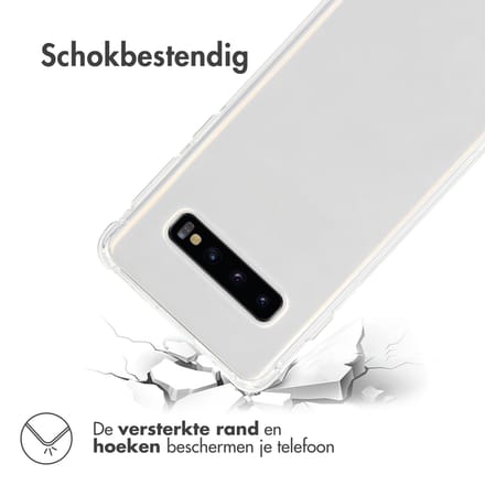 imoshion Hoesje - Geschikt voor Samsung Galaxy S10 - Shockproof Case - Transparant