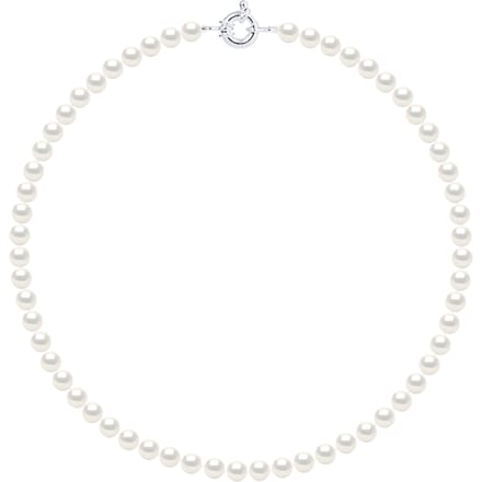 Ketting Freshwater Pearl Black Rang 6-7 mm Ring Marino 925