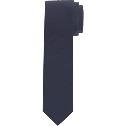 OLYMP smalle stropdas - marineblauw