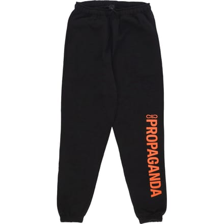 Heren joggingbroek trainingspak logo verticale joggingbroek zwart