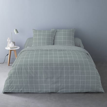 Luxe Katoen Flanel dekbedovertrek Noche Jadeite - 240x220