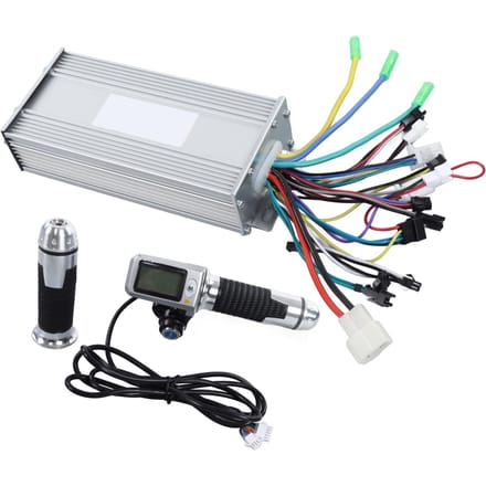 3648V 1000W Elektrische Fiets Controller met Snelheidsregeling Gashandvat LCD Display Kit gray