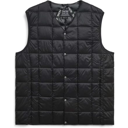 Mouwloos jack met basic v-hals met knoopsluiting aan de binnenkant Taion ECO