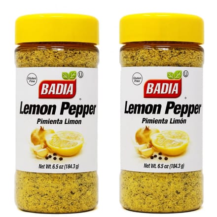 Badia Spices | Lemon Pepper | Citroenpeper | 2 x 184.3 gram | Multipack