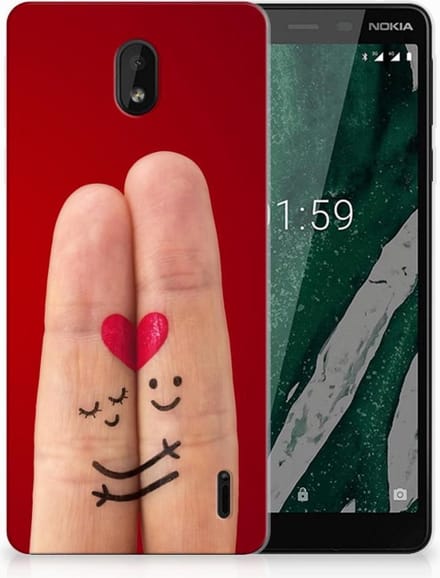 Nokia 1 Plus Silicone Back Cover Liefde - Origineel Romantisch Cadeau
