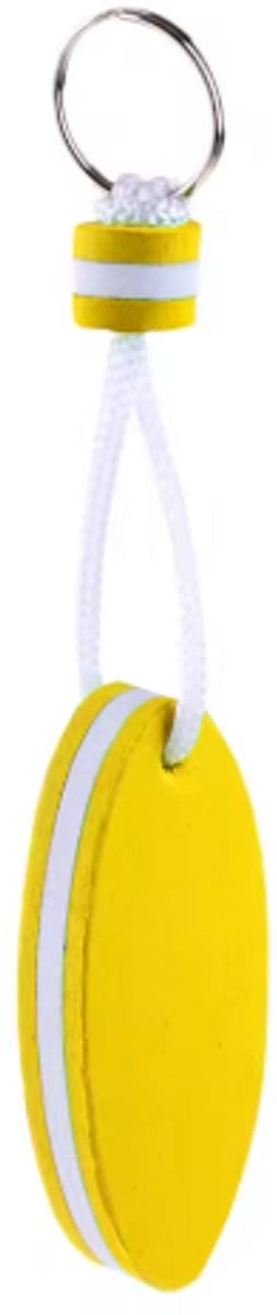 Scoby - Drijvende Sleutelhanger - Sleuteldrijver - Boot Accessoires - Keychain - Ovaal - Geel