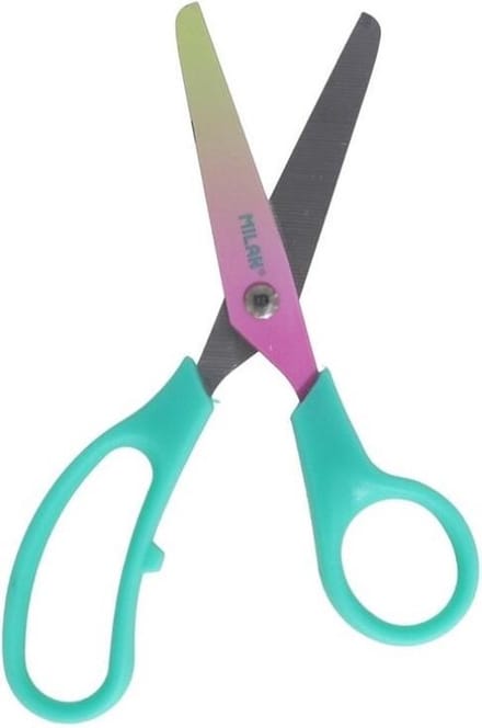 Milan Schaar Basic Sunset 13,4 Cm Staal Turquoise
