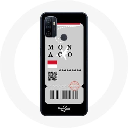 Coque - Oppo - A53 - Billet d'avion Monaco - Souple - Protection Synthétique
