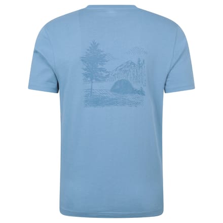 Mountain Warehouse Heren Camping Sketch T-Shirt (Blauw)