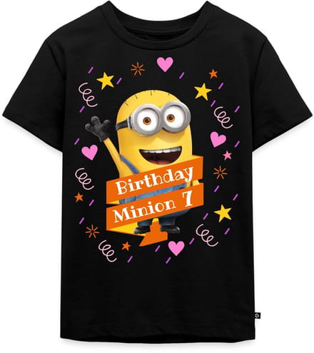 Minions Birthday Minion 7 Premium T Shirt Kinderen